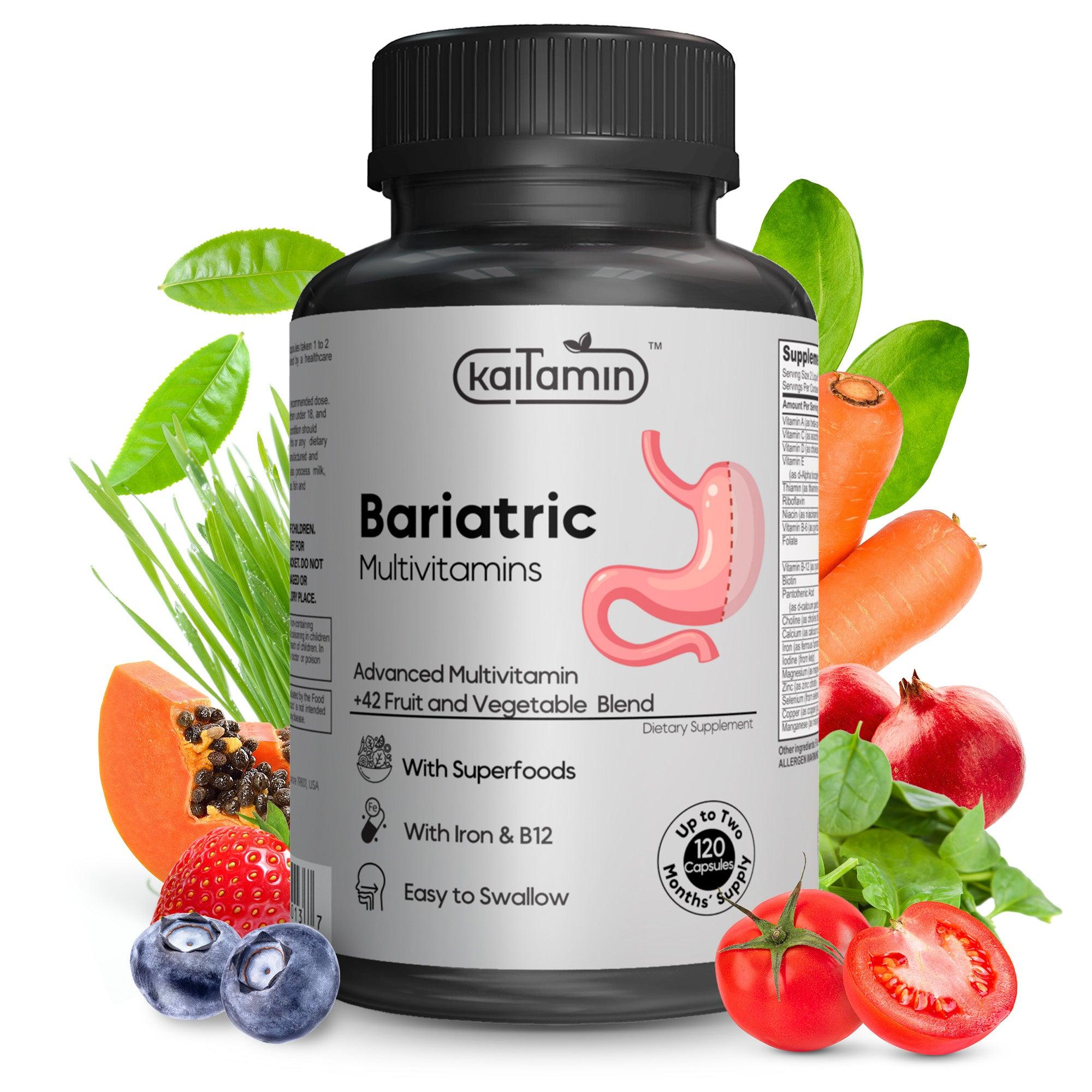 Bariatric - Multivitamin with Iron for Post-Bariatric Surgery -120 Cap - Kaitamin