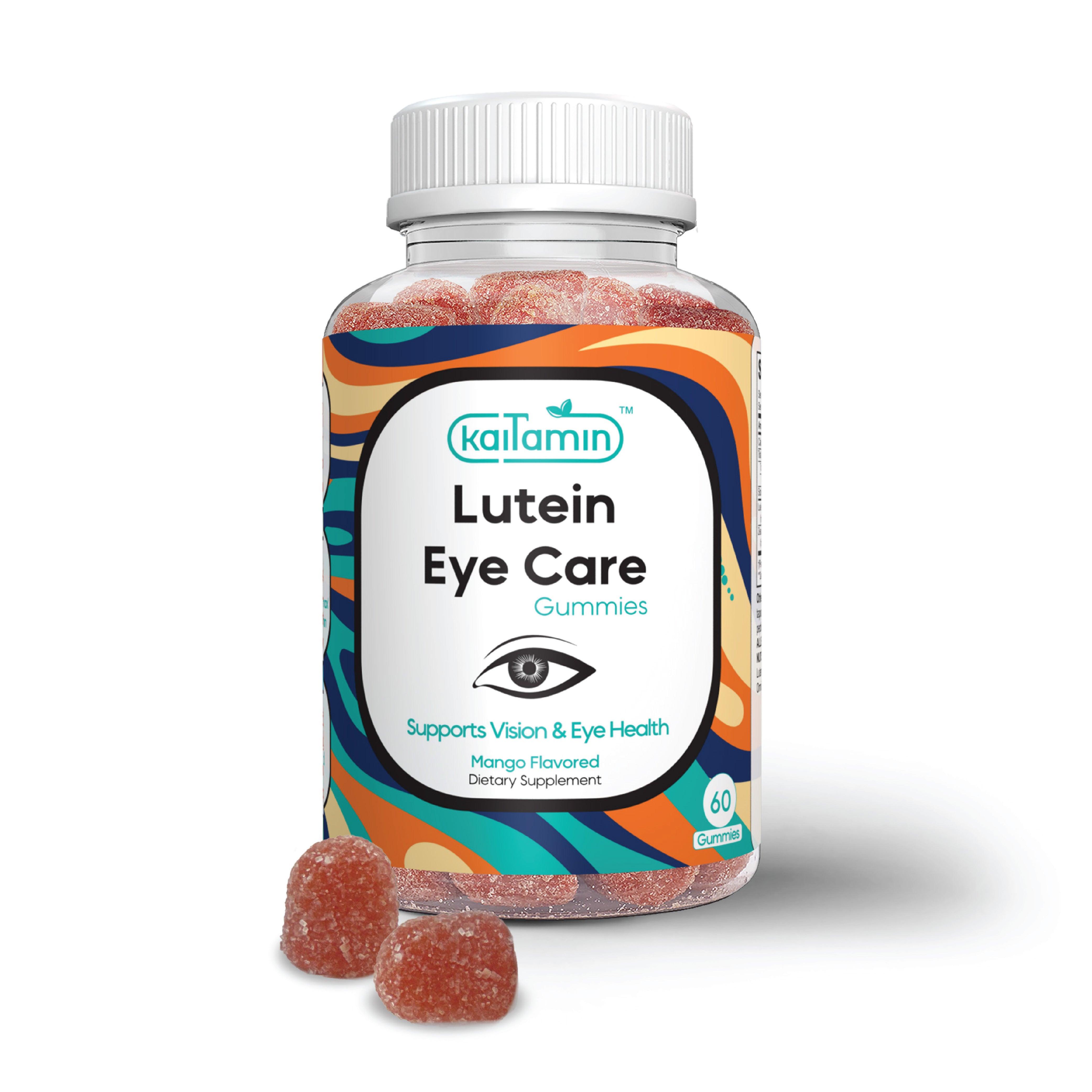 Lutein Gummy - Lutein Eye Supplement for Adults - 60 Gummies - Kaitamin