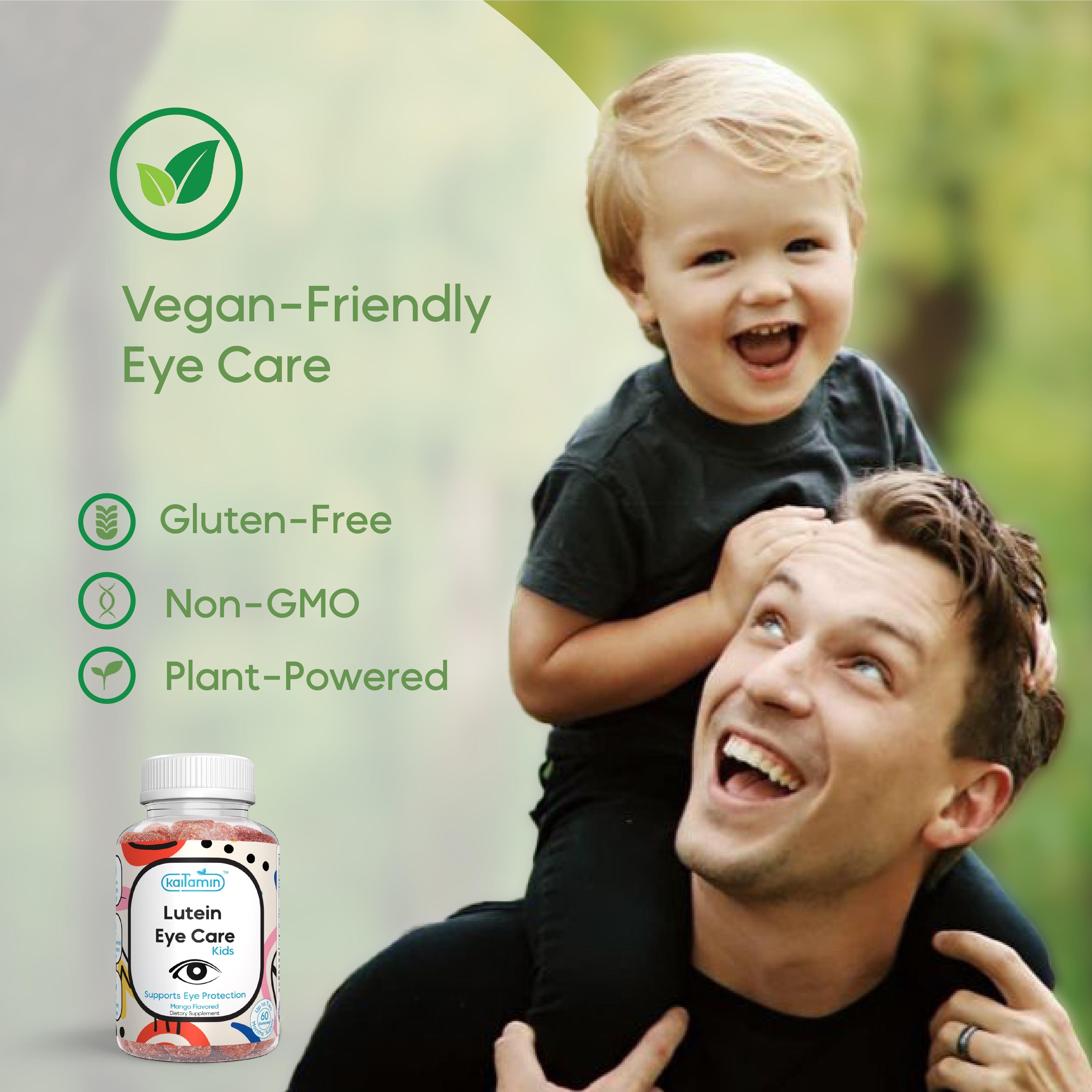 Kids Lutein Gummy - Lutein Eye Supplements for Kids - 60 Gummies - Kaitamin