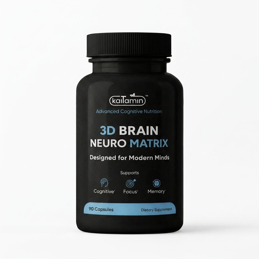3D Brain Neuro Matrix - Focus & Memory Support - Kaitamin