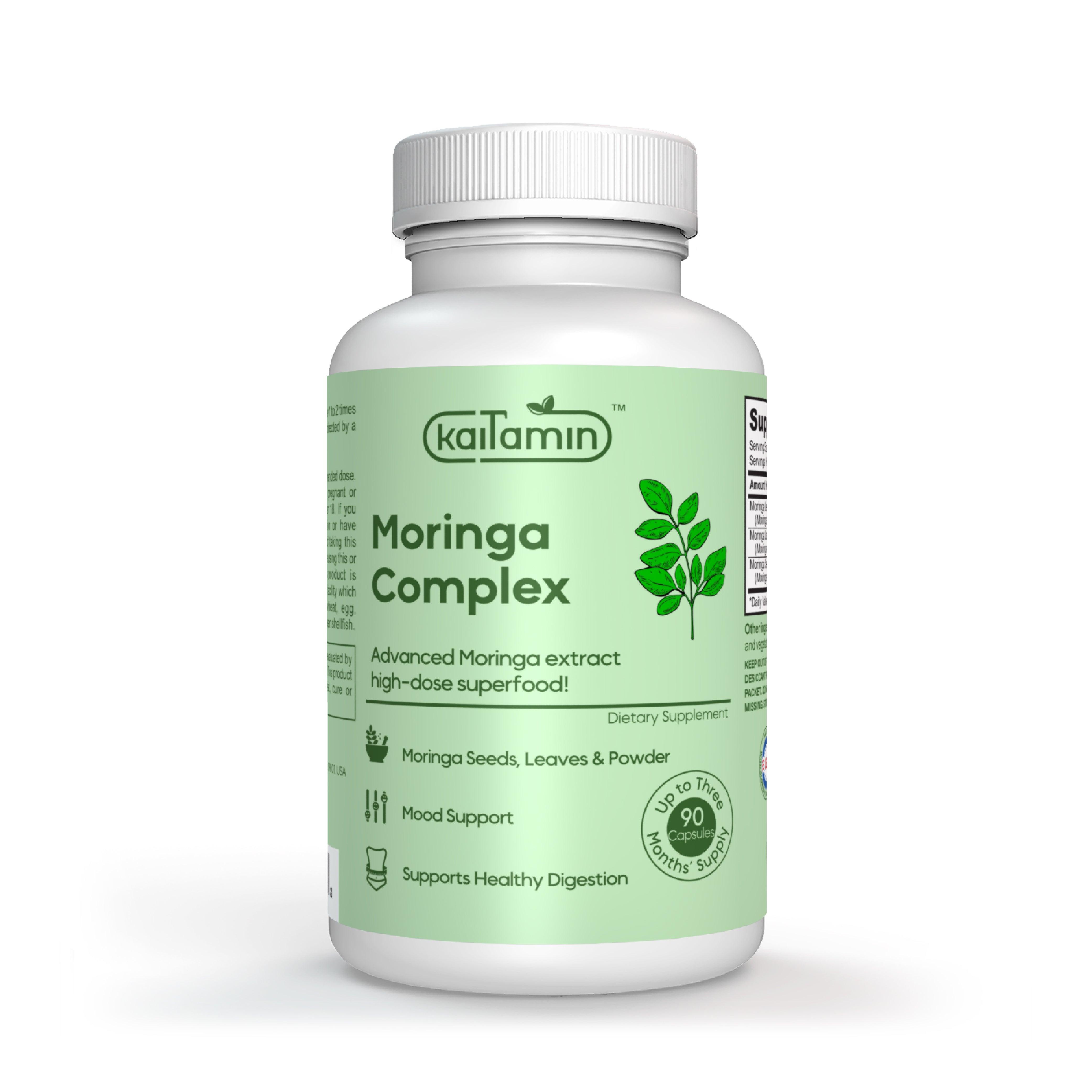 Moringa Complex - Natural Superfood for Digestion - 90 Capsules - Kaitamin
