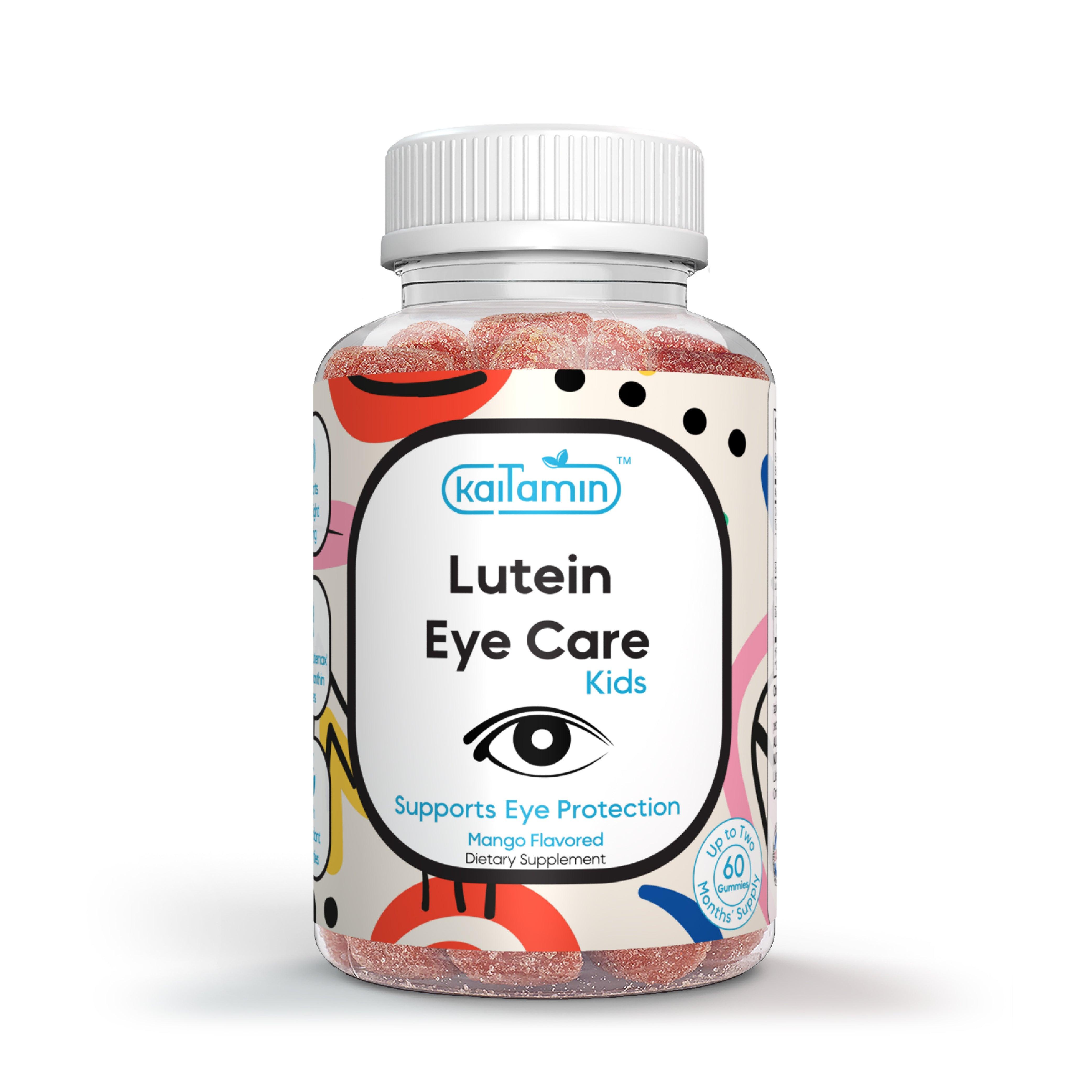Kids Lutein Gummy - Lutein Eye Supplements for Kids - 60 Gummies - Kaitamin