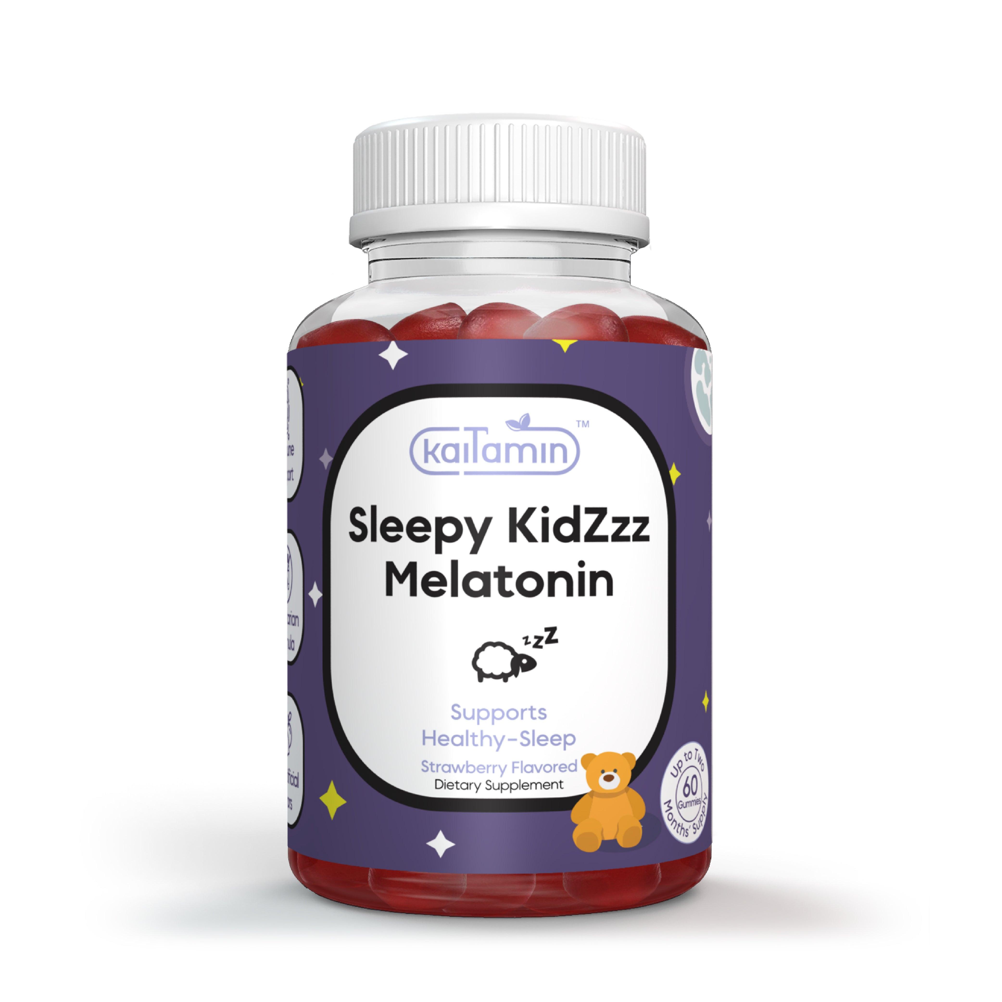 Sleepy KidZzz Melatonin - Sleep Aid Gummies for Kids - 60 Gummies - Kaitamin