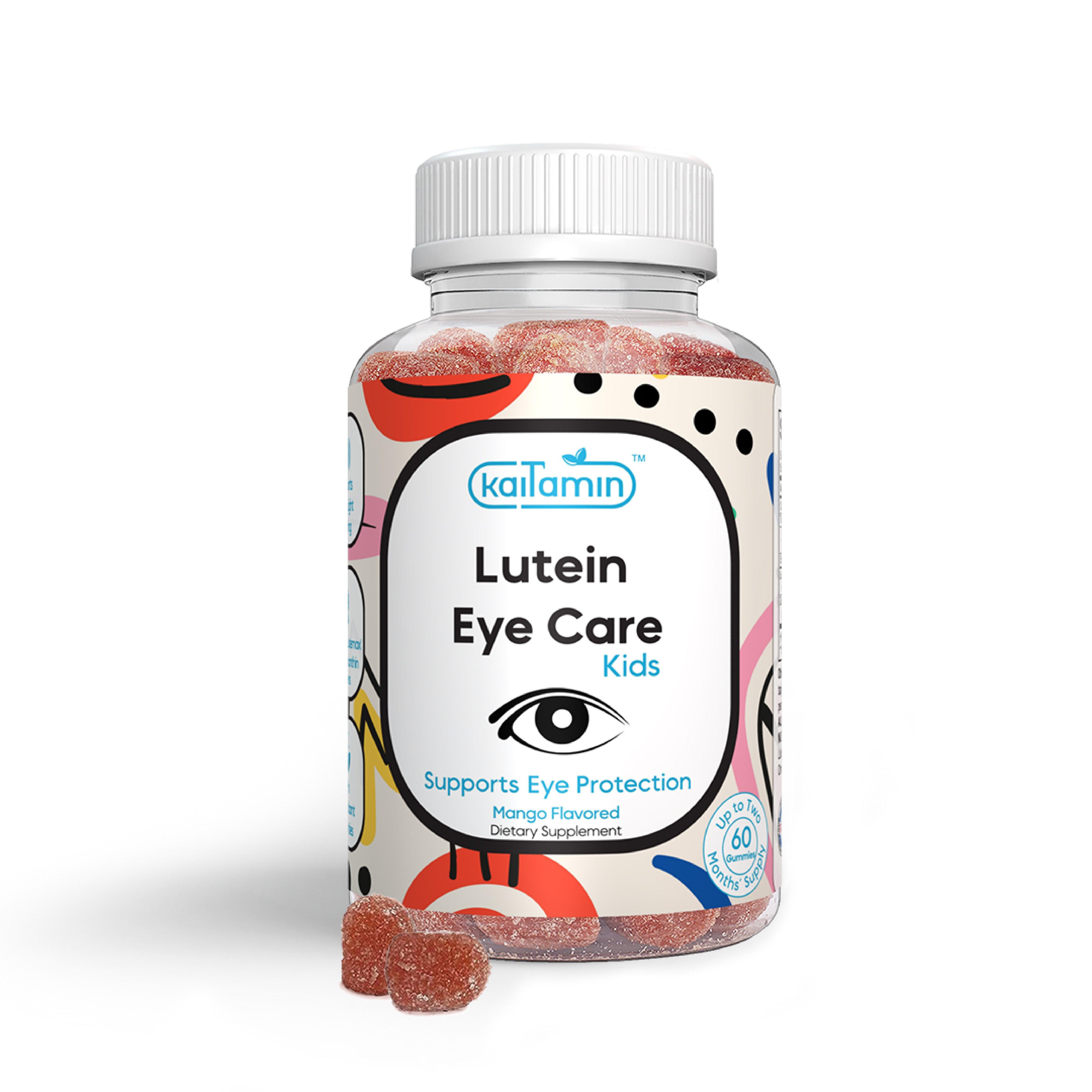 Kids Lutein Gummy - Lutein Eye Supplements for Kids - 60 Gummies - Kaitamin