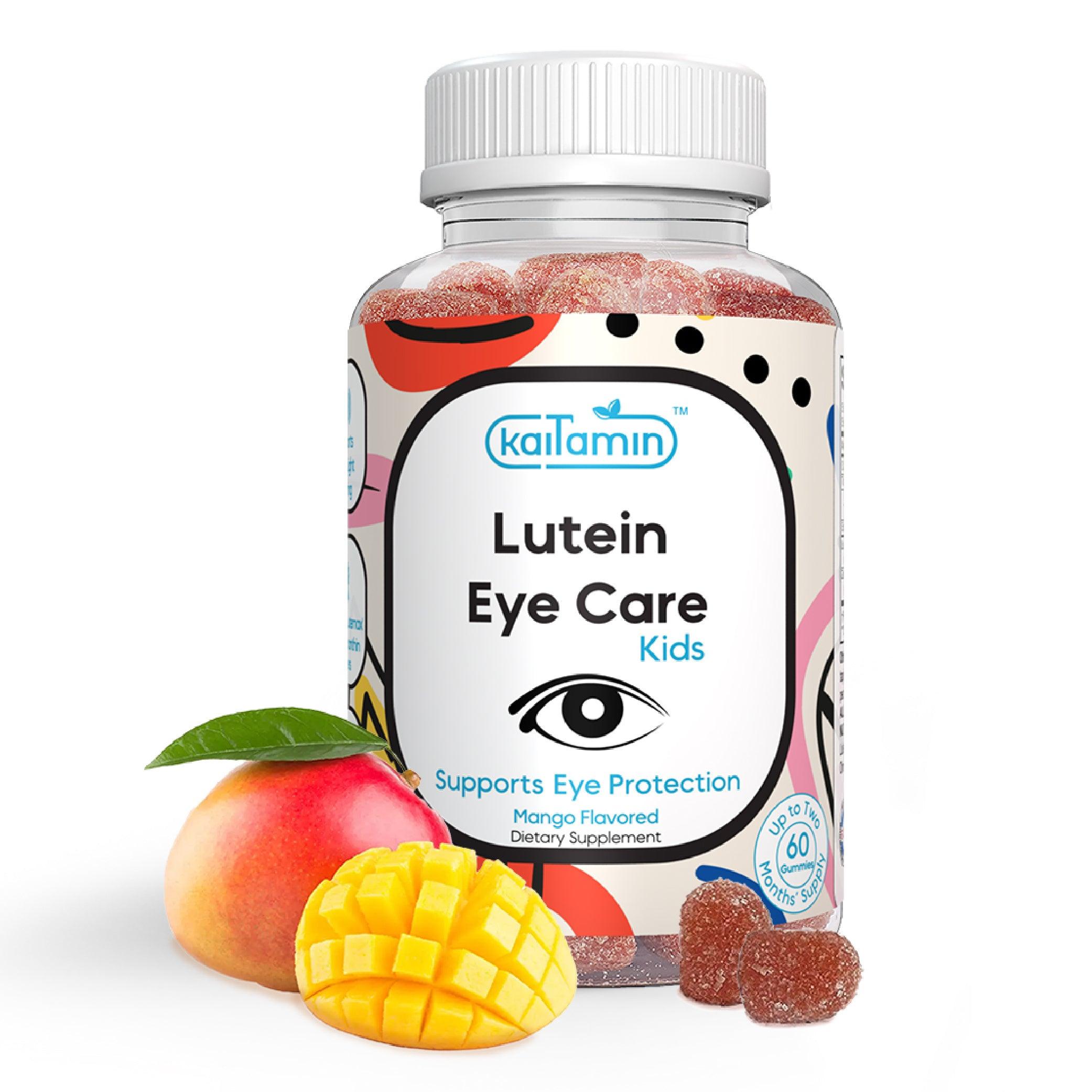Kids Lutein Gummy - Lutein Eye Supplements for Kids - 60 Gummies - Kaitamin
