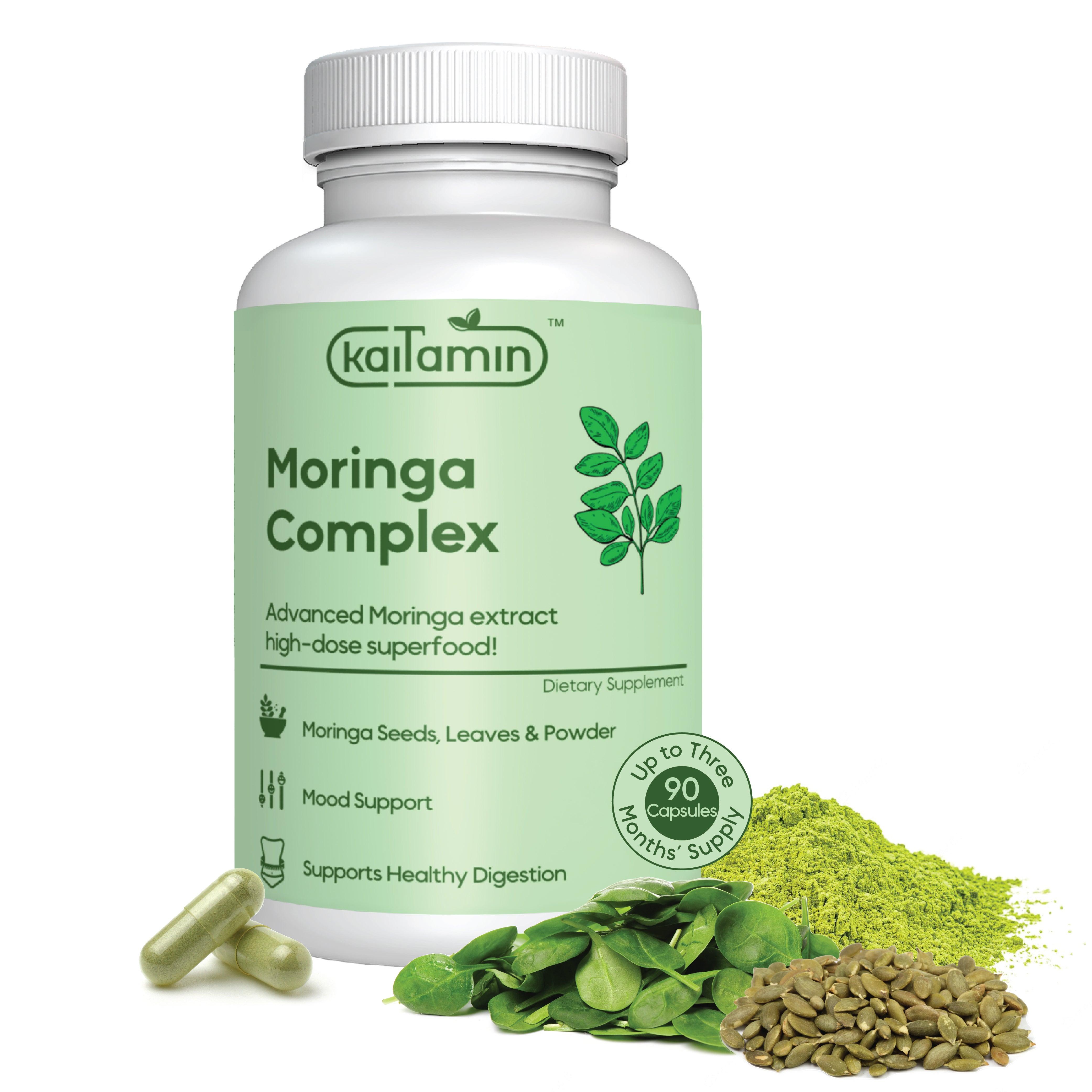 Moringa Complex - Natural Superfood for Digestion - 90 Capsules - Kaitamin