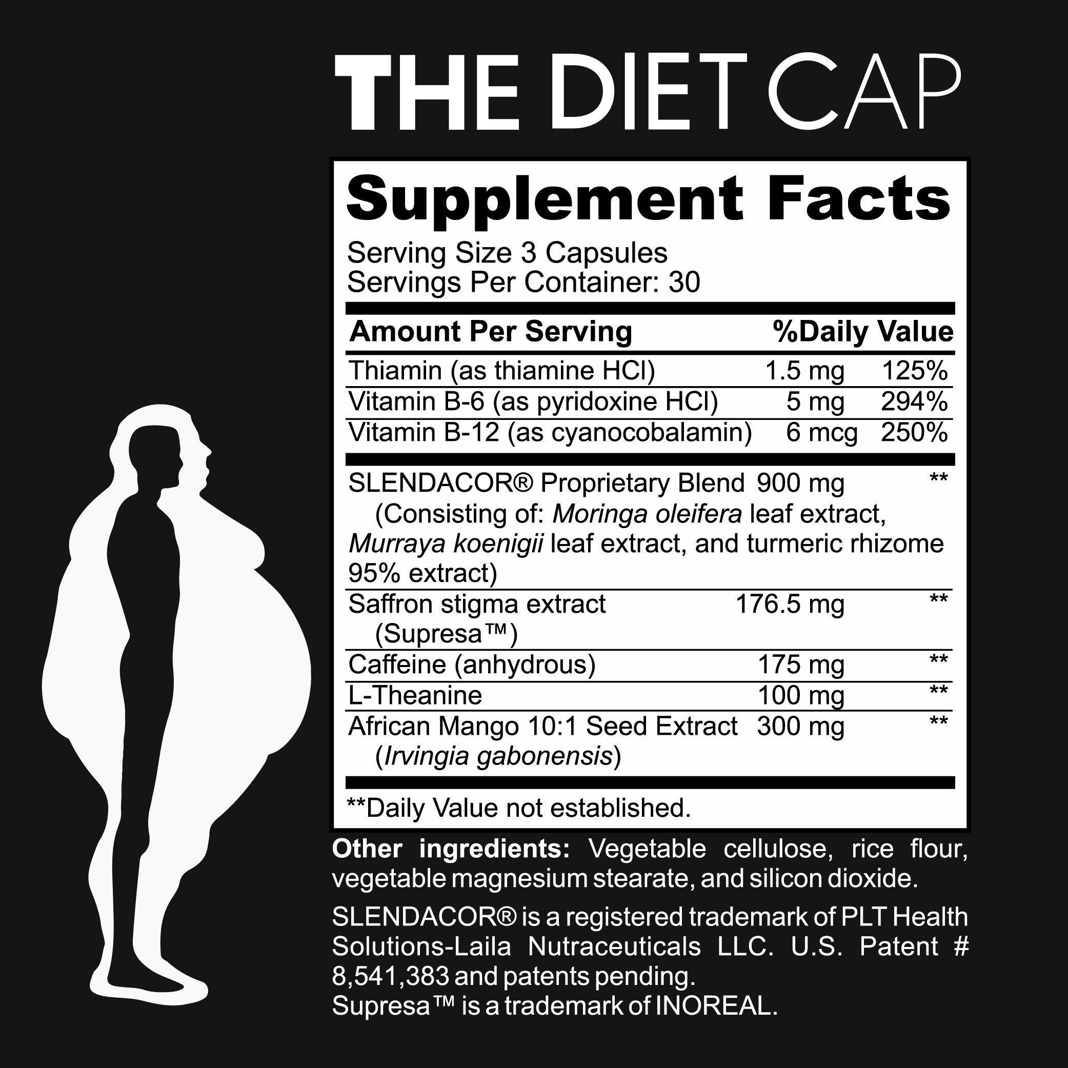 Diet Cap - Herbal Supplement for Weight Management - 90 Capsules - Kaitamin