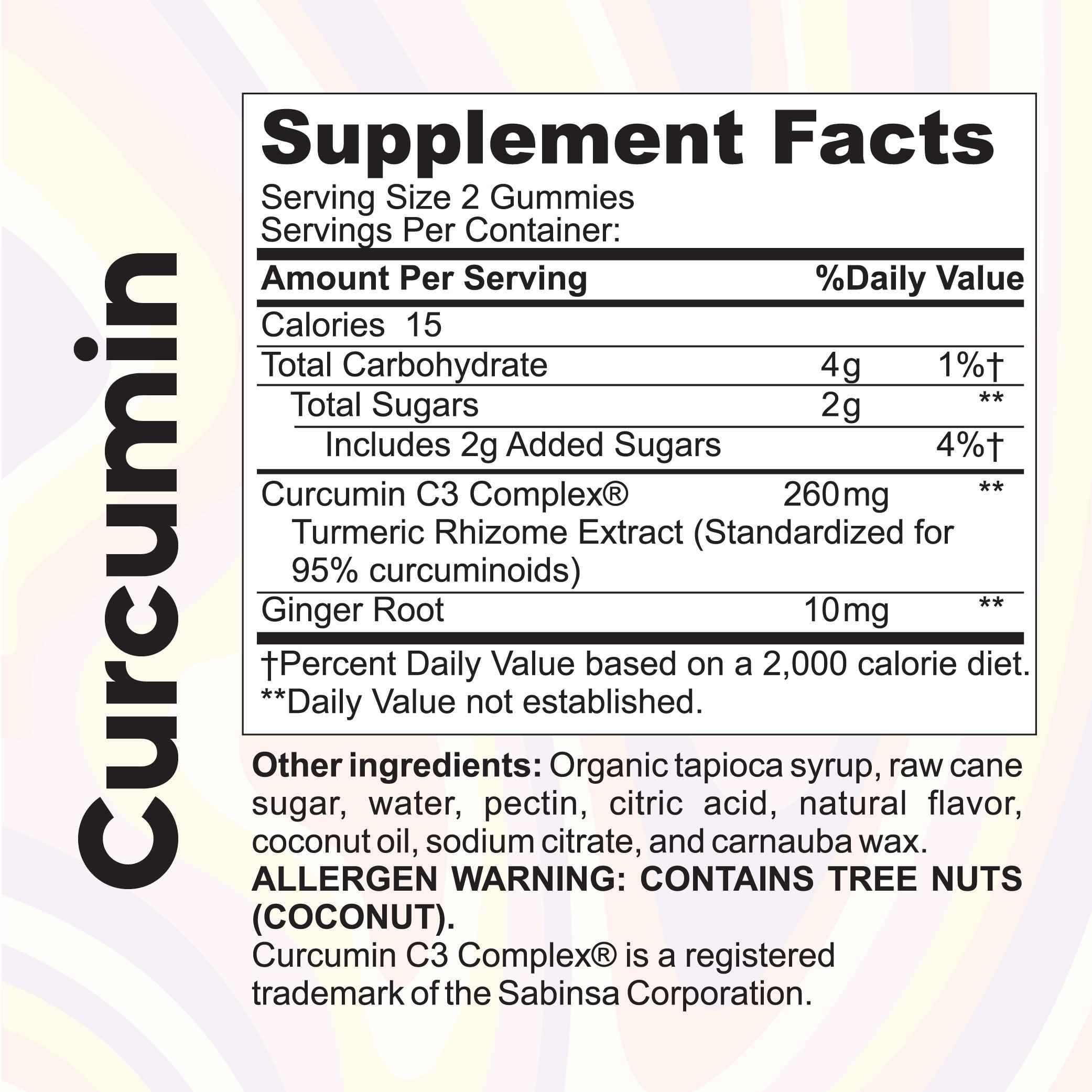 Curcumin Gummies - Trumeric Supplement for Joint Support - 60 Gummies - Kaitamin