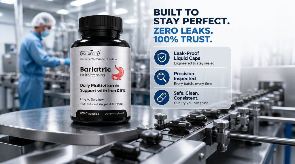 Built to stay perfect — leak-proof liquid caps, precision inspected