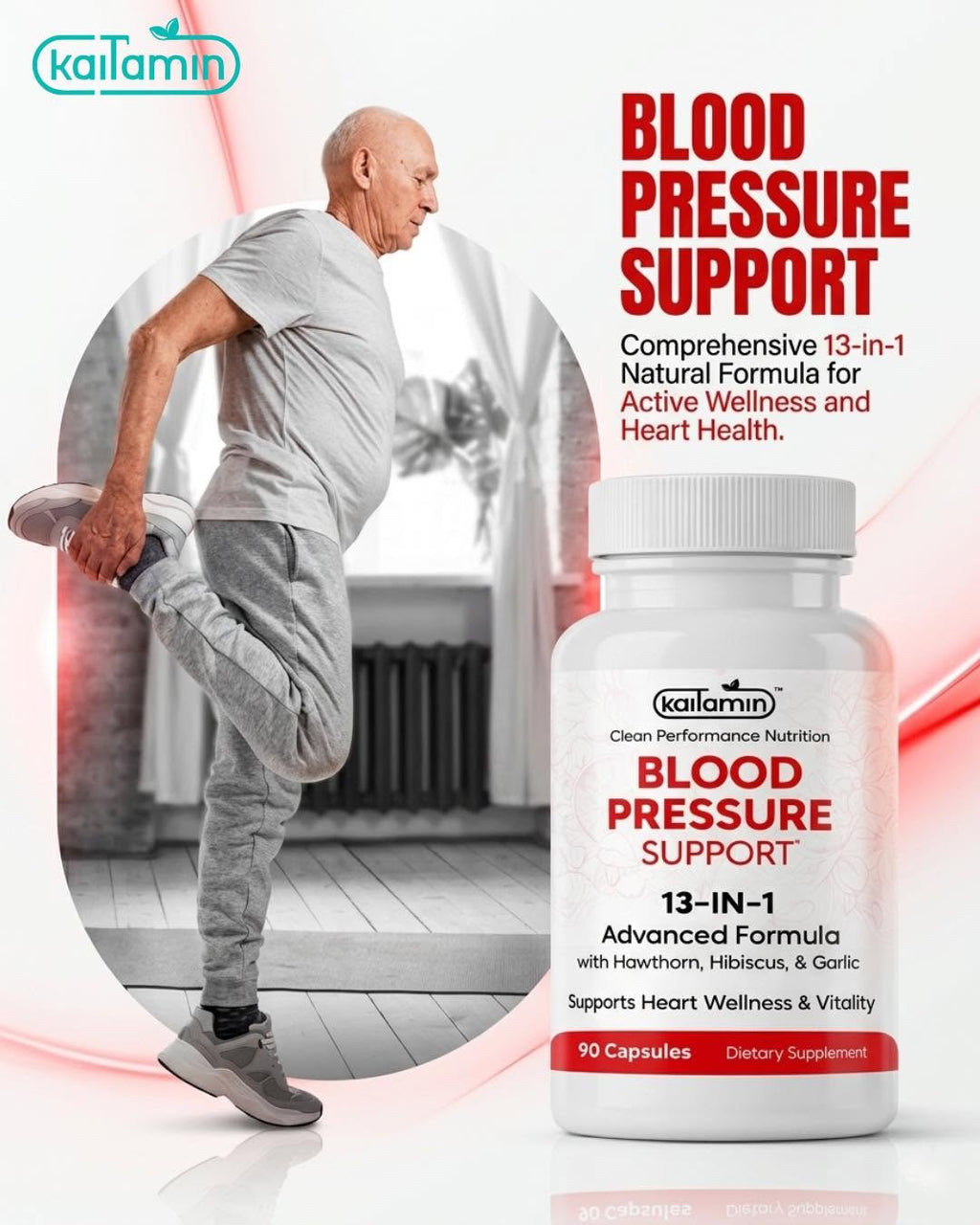 Comprehensive 13-in-1 natural formula for active wellness and heart health