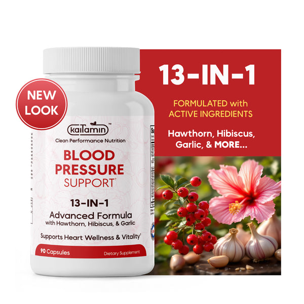 New look — 13-in-1 formulated with active ingredients: hawthorn, hibiscus, garlic and more