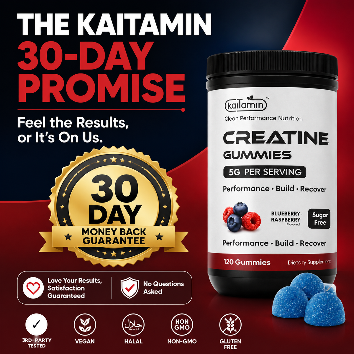 The Kaitamin 30-day money-back promise — satisfaction guaranteed