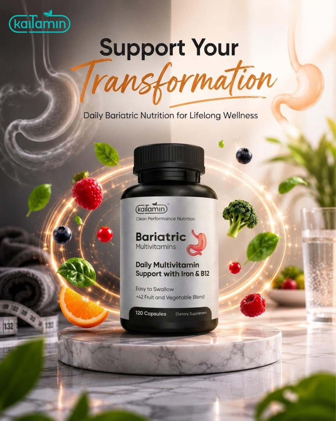 Kaitamin Bariatric Multivitamin - daily bariatric nutrition support